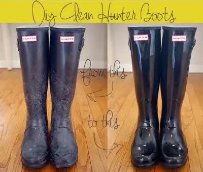 how to shine rubber boots.